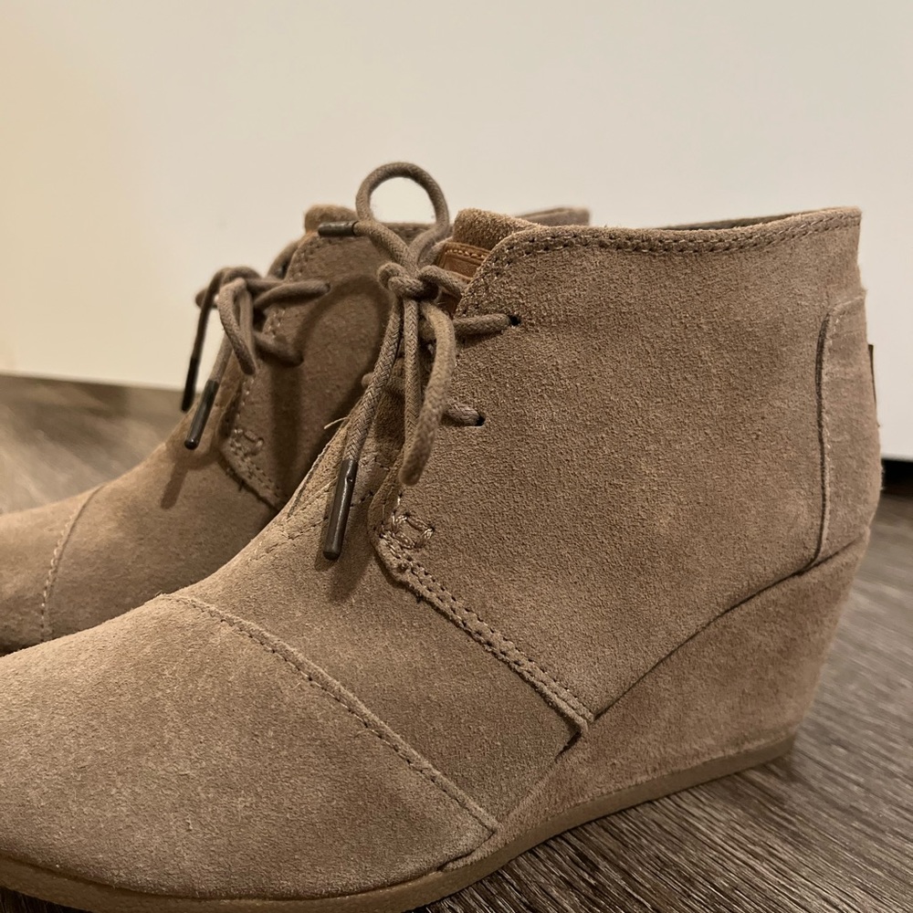 Toms Platform Wedges booties - 6.5